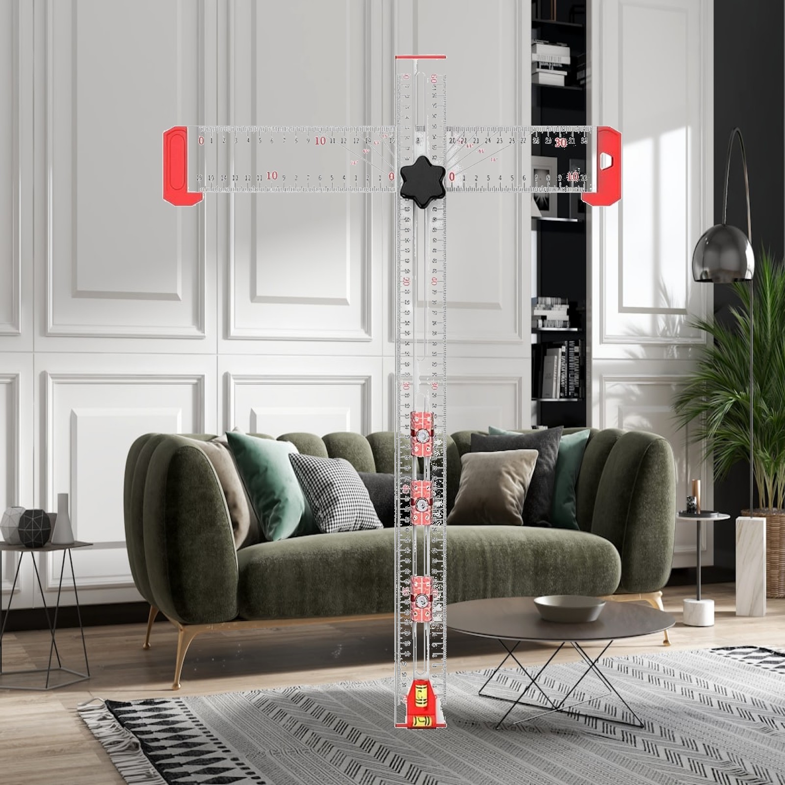 Workshop Layout Tools - Righello a T Multifunzione in Lega